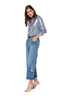 XY BLUSA LAMINATE DREI + XY JEANS INSEGNA DREI