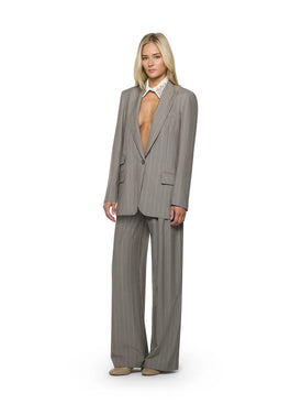 XY BLAZER LUREX GRIS CORSELLINI + XY PANTALONES LUREX GRIS CORSELLINI