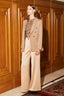PU BLAZER MOCHA DREI + PU BLUSA NATUPRINT CORSELLINI + XY PANTALONES SATINATO DREI