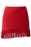XY FALDAS FRINGY ROJO CORSELLINI