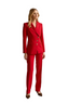 PU BLAZER CROSSED DREI + XY PANTALON ROSSO DREI