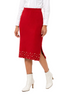 PU FALDA FIRE ROJA CORSELLINI