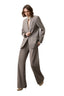 XY BLAZER LUREX GRIS CORSELLINI + XY PANTALONES LUREX GRIS CORSELLINI